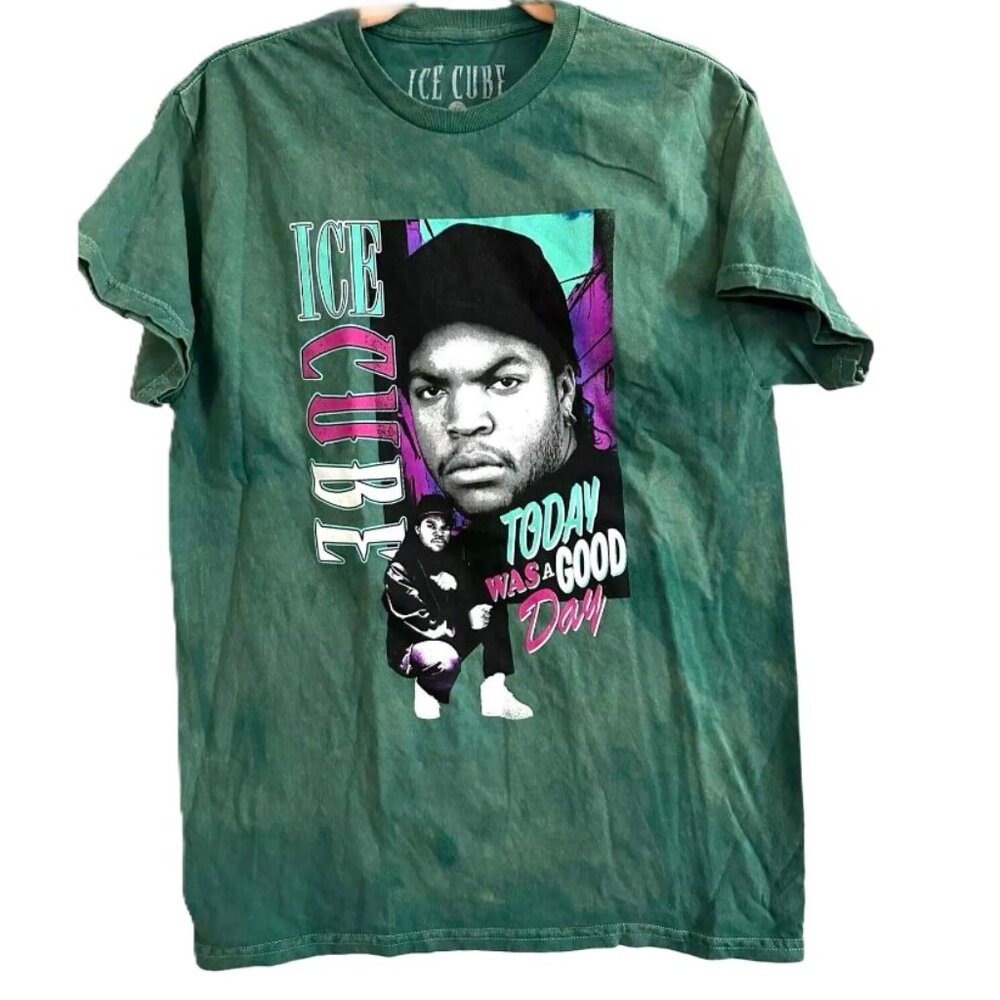 Ice Cube Today Was a Good Day Green Band Tee - Size Large
